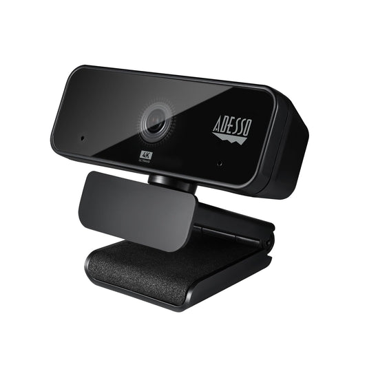 Adesso Cybertrack H6 4K Ultra HD USB Webcam, Black