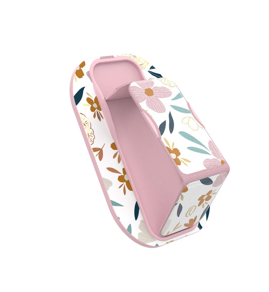 Carson & Quinn Professional CLCKR Stand & Grip | Pink Leilani Floral Collection | Universal Fit Compatible with iPhone 12-15 Pro Max | Magnetic