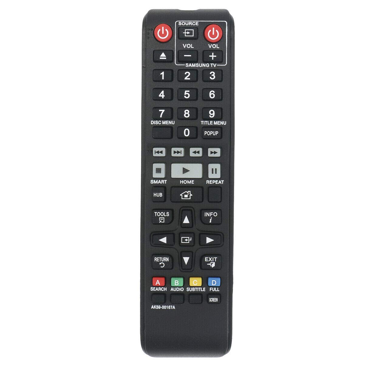 New AK59-00167A Replace Remote for Samsung Blu-ray BD-J6300 BD-JM63 BD-JM63C