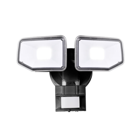 AWSENS 40W LED Security Lights Motion Sensor Light Outdoor, 180 Degree, 4000 LM Motion Security Light, 5000 K, ETL Water Resistant, Clear 2 Head