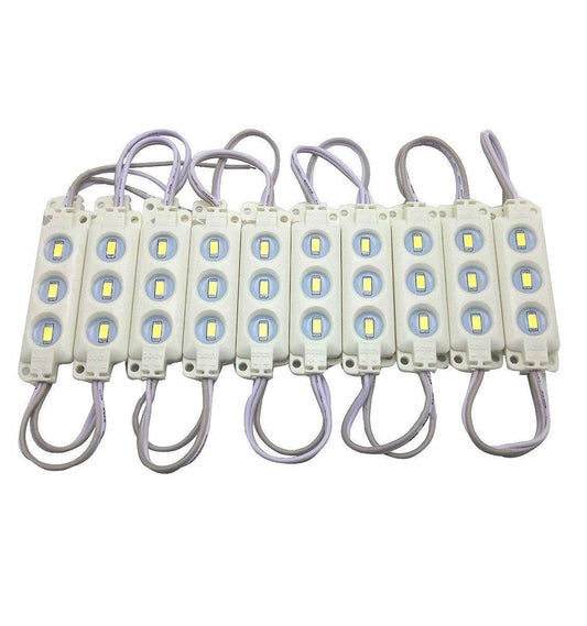 YXHL LED Module 12V Cool White 3 LED Module for Letter Sign Billboard Light, DIY Indoor Outdoor Waterproof 5730 SMD for inflatables