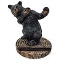 The Bridge Collection 5" Black Bear Cellphone Stand - Black Bear Decor for Cabin, Mountain, Camping Decor for Home- Phone Stand