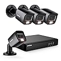 ANNKE 8CH Wired Outdoor Security Camera System with AI Human/Vehicle Detection, 5MP Lite H.265+ CCTV DVR Recorder and 4 x 1080P Surveillance Cameras
