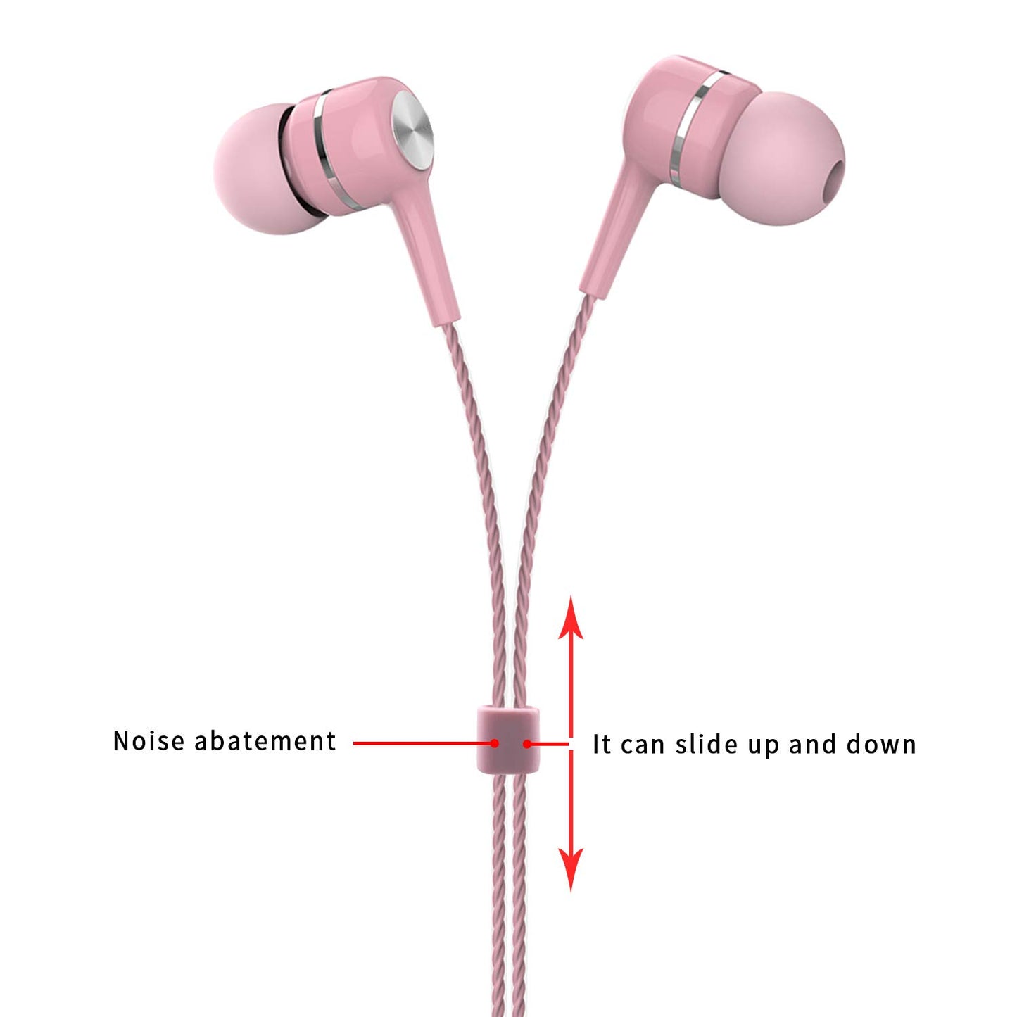 YNR 4 Pairs Wired Earbuds with Microphone & Volume Control, in Ear Earphones, Noise Islating High Definition, for 3.5mm Jack iPhone iPad iPod Samsung