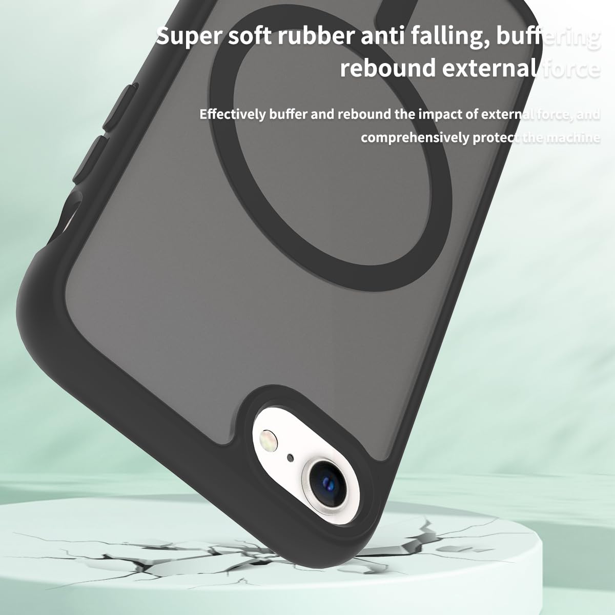 PinLiSheng Magnetic for iPhone 12 Pro Case [Mil-Grade Drop Protection] [Compatible with Magsafe] Shockproof Slim Translucent Matte Protective Phone
