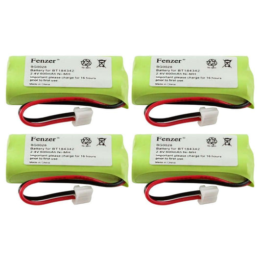 Fenzer 4X Home Phone Battery BG0028 for AT&T/Lucent BT-6010 8000 8001 8300 BT18433 BT184342 BT28433 BT284342/ Vtech 6030 6031 6032 6041 6042 6052 6053