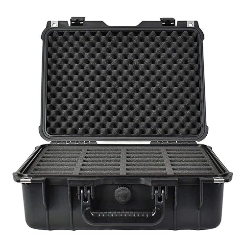 SiForce Hard Drive Rugged Transport Case, Protect Hard Drives (EL28, 28 x External Portable Drives)