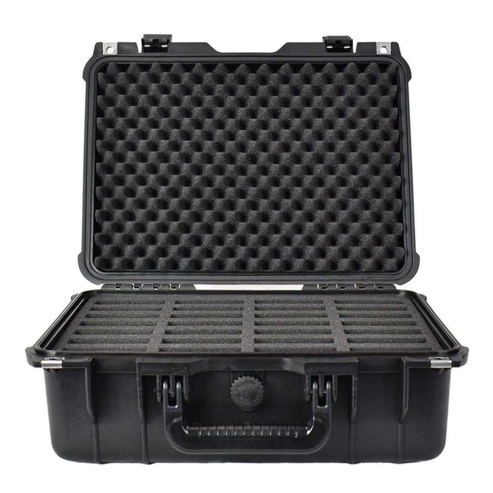 SiForce Hard Drive Rugged Transport Case, Protect Hard Drives (EL28, 28 x External Portable Drives)