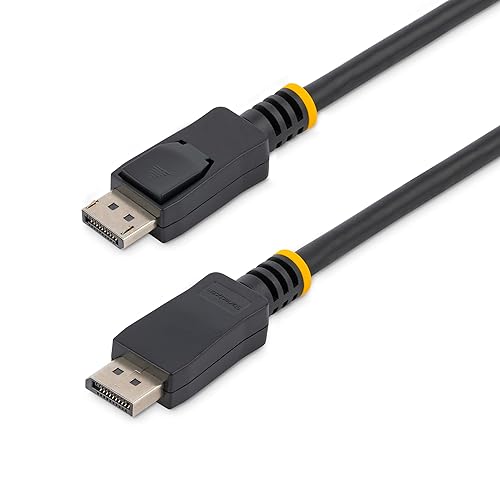 StarTech.com 35 ft. (10.7 m) Displayport Cable - DPCP & HDCP - Latched Connectors - DisplayPort - DP Monitor Cable (DISPLPORT35L), Black