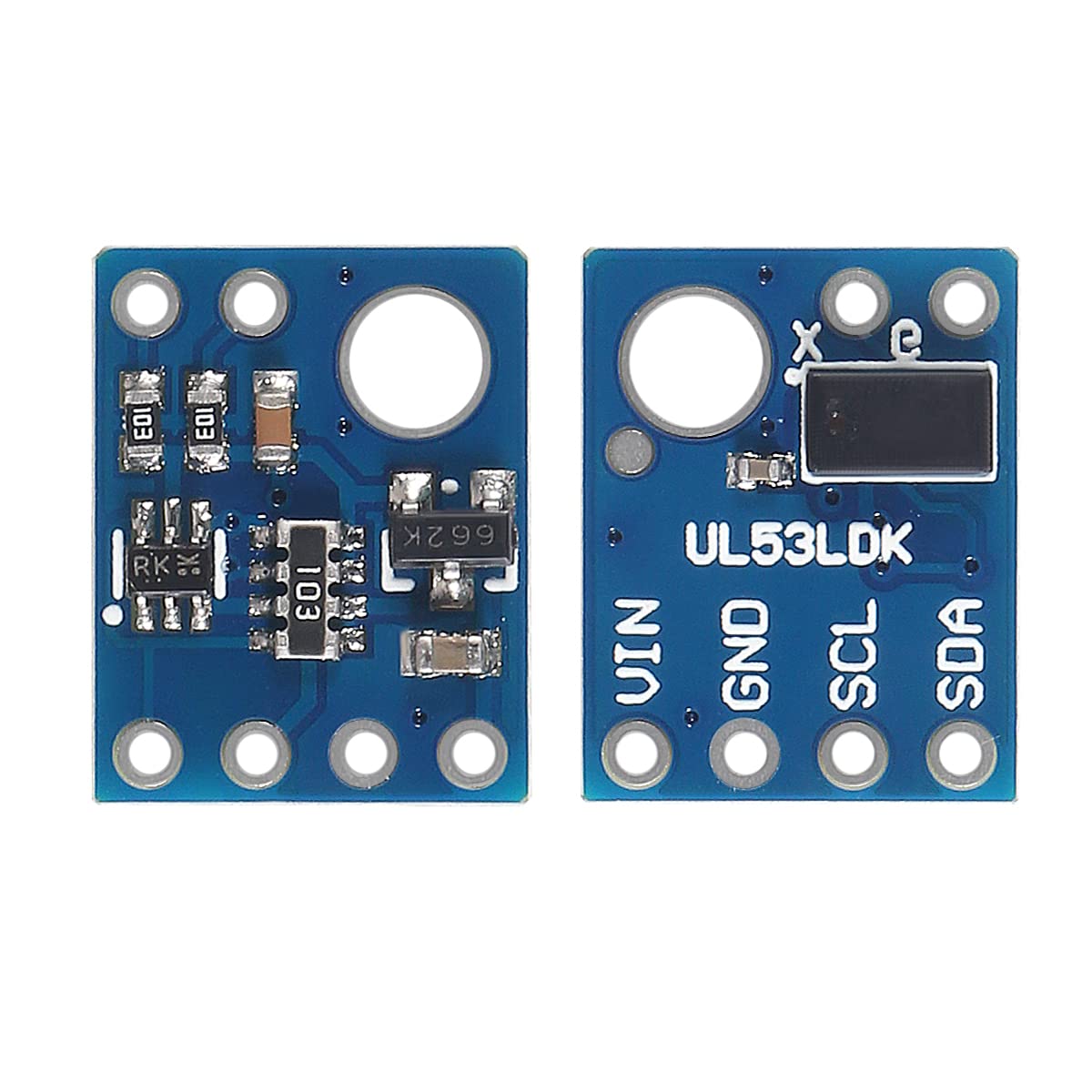 ACEIRMC 6pcs VL53L0X Laser Ranging Sensor Module GY-530 VL53L0X Time-of-Flight (ToF) Laser Ranging Sensor Breakout 2.8-5V I2C IIC Interface