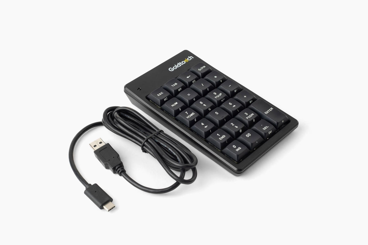 Goldtouch Elite Numeric Keypad | USB-C Wired | PC & Mac