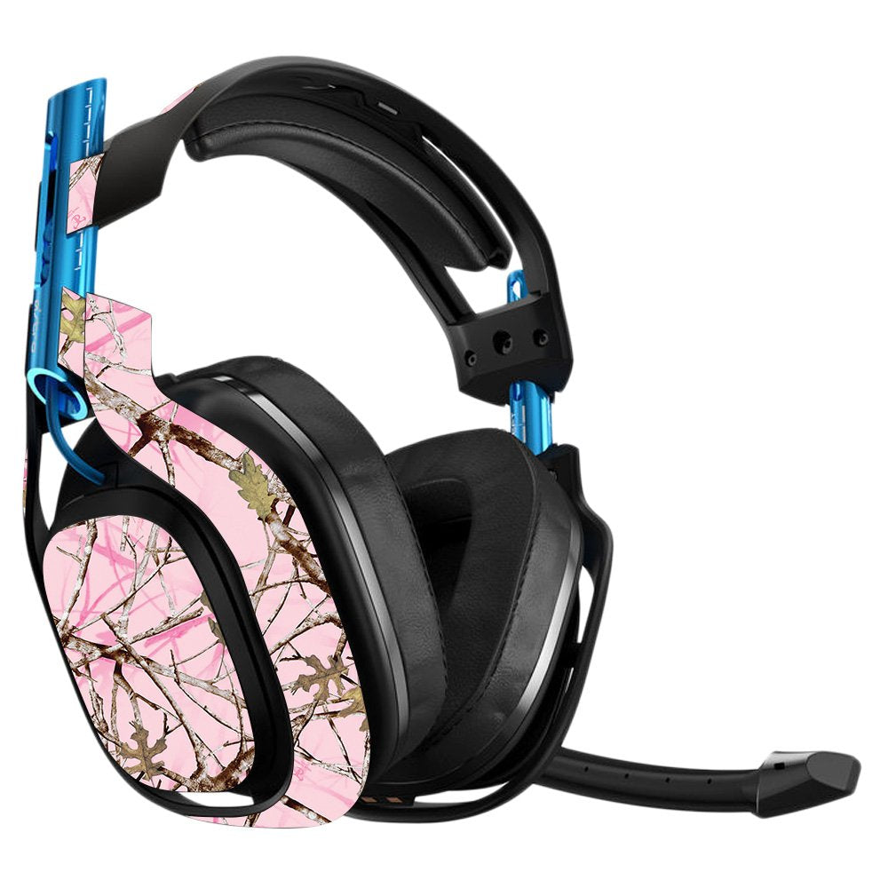 MightySkins Skin Compatible with Astro A50 3rd Generation Gaming Headset - Conceal Pink Protective, Durable, and Unique Vinyl Decal wrap Cover Easy