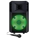 ION Audio - Power Glow 300 Rechargeable Battery Powered Bluetooth Speaker System with LED Lights and Built-in Handles and Wheels, 300-Watt Sound