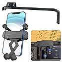 LUNQIN Car Phone Holder for 2024 2025 2026 Jeep Wrangler Auto Accessories Navigation Screen Bracket Interior Decoration Mobile Cell Phone Mount