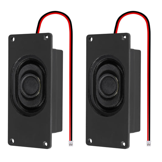 2Pcs Audio Speaker 3 Watt 8 Ohm Speaker 8ohm 3W Loundspeaker JST-PH2.0 Interface Speaker for Small Electronic Projects Advertising Machines LCD TV