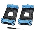 ZZLZX 2PCS CPU Fan Bracket Base, Radiator Bracket for AM2+/AM3+/FM1/FM2 Socket Bottom Frame CPU Fan Cooling Boundless Base (8 Screws 1 Screwdriver)