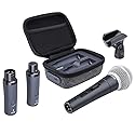 NUX B-3RC 2.4GHz Microphone Wireless System with Charging Case, Microphone Bundle, 24-bit/44.1kHz, Long Distance Transmission, Ultra-Low Latency, Long