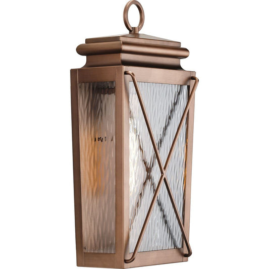 Progress Lighting P560262-169 Transitional One Light Wall Lantern from Wakeford Collection in Copper Finish,