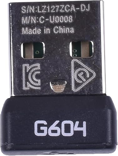 USB Mouse Receiver, 2.4G USB Dongle Mouse Receiver Adapter Replacement for Logitech Spectrum Mouse (G604)