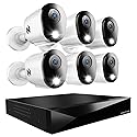 Night Owl 2-Way Audio 12 Channel DVR Video Home Security Camera System with (6) Wired 2K HD Indoor/Outdoor Deterrence Cameras and 1TB Hard Drive (Add