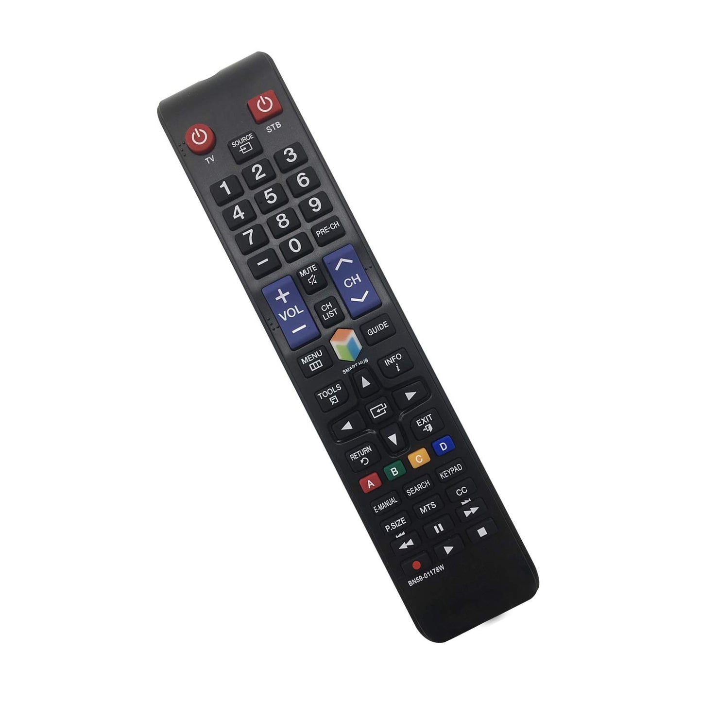 New Replacement Samsung TV Remote Control BN59-01178W for Samsung LCD LED Smart TV BN59-01199F BN59-00857A AA59-00637A AA59-00652A BN59-01259E - No