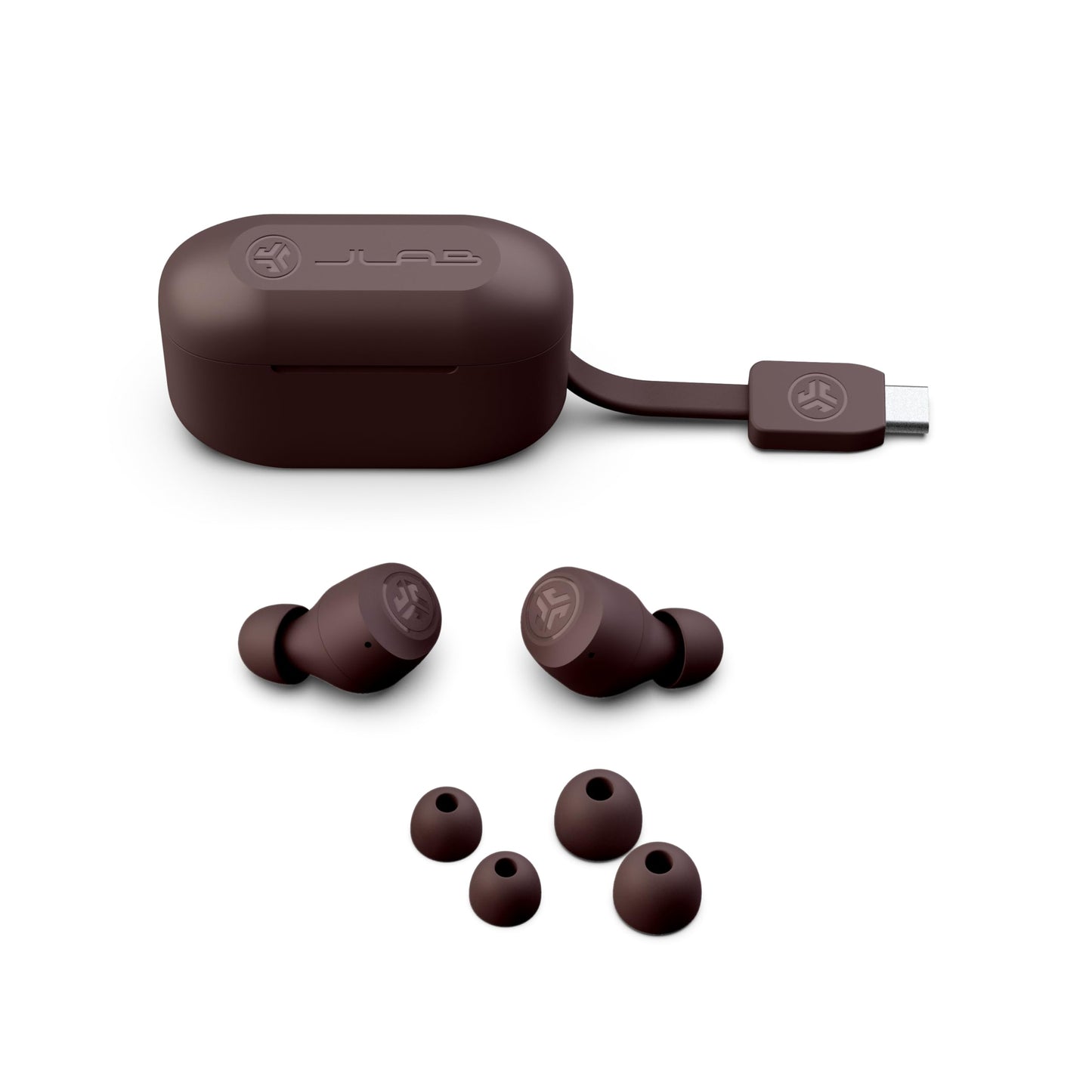 JLab, Go Air Pop+ Tones, True Wireless Earbuds, Bluetooth, IPX4, Dual Connect, EQ3 Sound, 4975 C