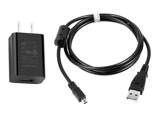 in-Camera USB AC Power Adapter/Battery Charger + PC Cord for Nikon Coolpix S205