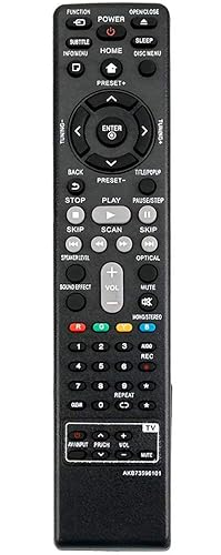 New AKB73596101 sub AKB73596102 Remote Control Replacement for LG Home Theater System BH6220S BH6240S Bh6340H BH6520TW BH6720S BH6820SW