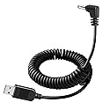 USB to DC3.5 car charger spring cable, Furrion FOS07TADS Vision S monitor USB to DC car charger cable - FOS48TA-BL FOS48TAPK BL, replacement part