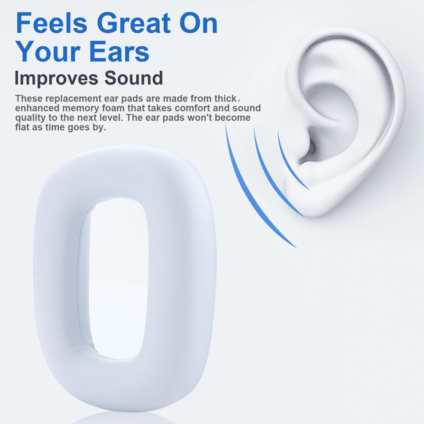 Astro A30 Ear Pads Replacement Ear Pads Cushions Compatible with Logitech Astro A30 Headphones Comfort Protein Leather Soft Memory Foam Replacement