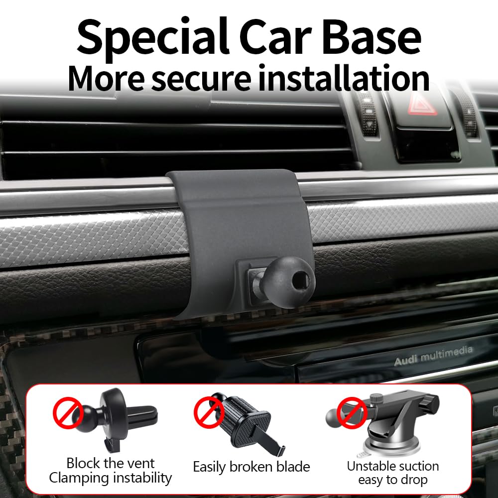 YEGZA Car Phone Holder for Audi A6 A7 S6 S7 RS6 RS7 2012 2013 2014 2015 2016 2017 2018 Allroad Auto Accessories Navigation Bracket Interior Decoration
