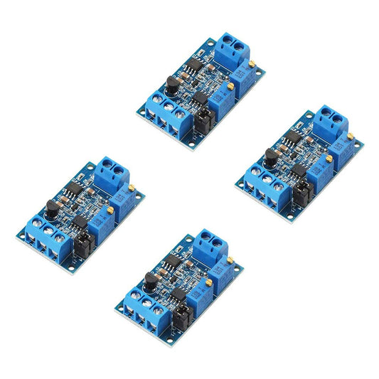 Acxico 4Pcs Current to Voltage Converter Module 0/4-20mA to 0-3.3V 0-5V 0-10V Voltage Transmitter Signal Conversion Conditioning Board