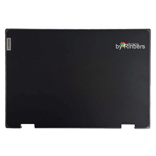 Rinbers Laptop Top LCD Back Cover Rear Lid Case with Antenna Replacement for Lenovo Chromebook 11 300e 2nd Gen AST 82CE 5CB0T70713 500e 2nd Gen 81MC