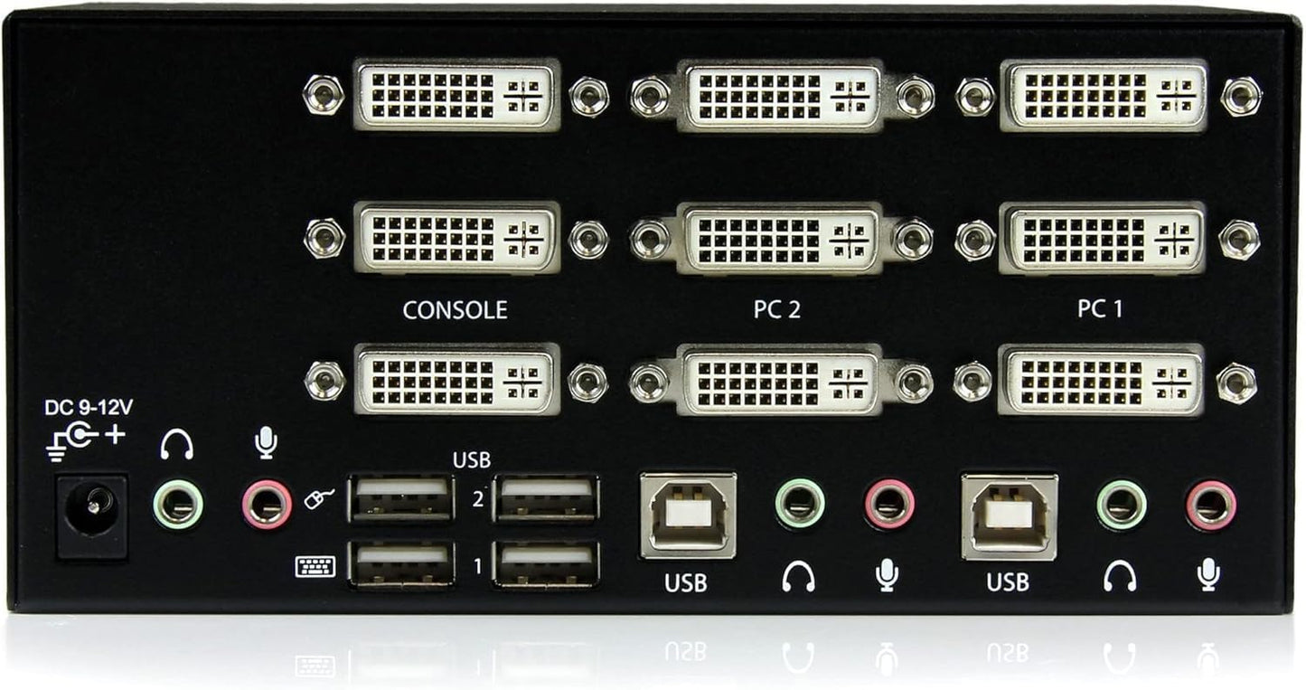 StarTech.com SV231TDVIUA Keyboard Video Mouse (KVM) Switch Box