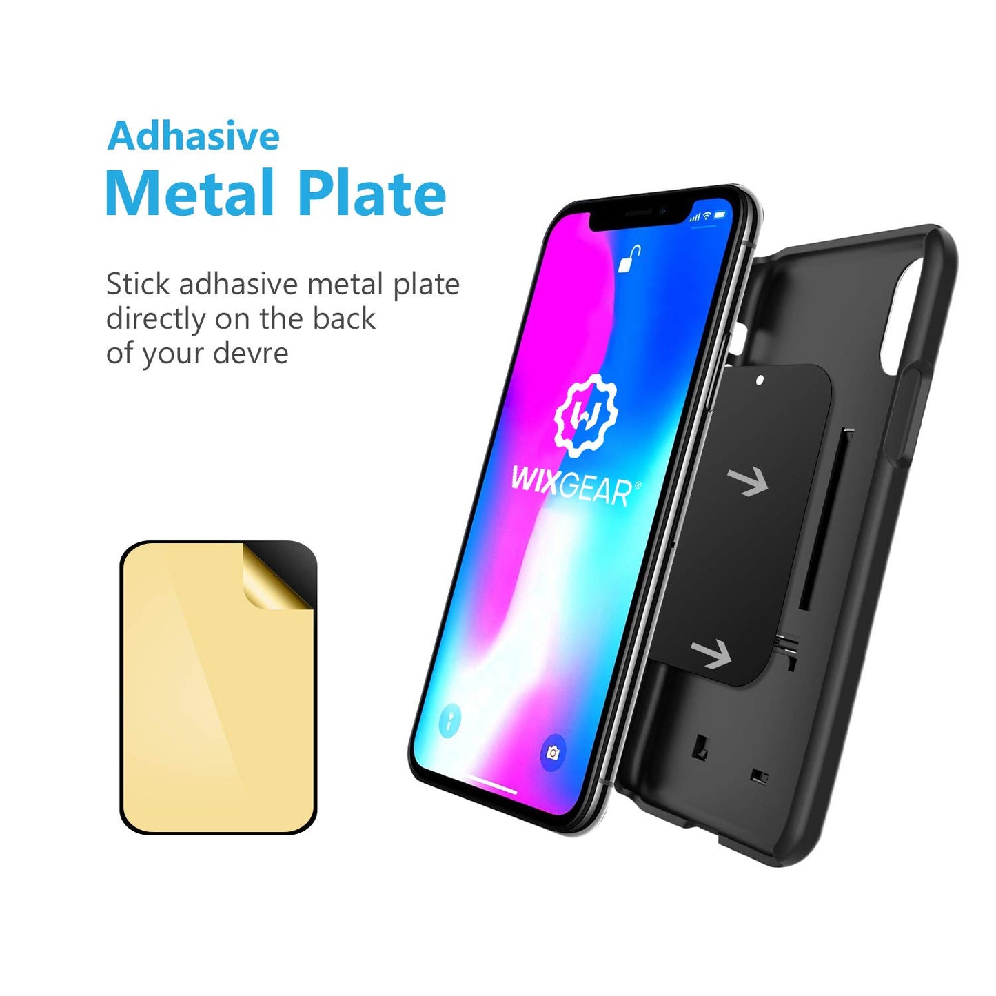 WixGear Magnetic Phone Car Mount, Universal Bite-Lock Air Vent Magnetic Phone Car Mount Holder, for Cell Phones with Swift-snap Technology
