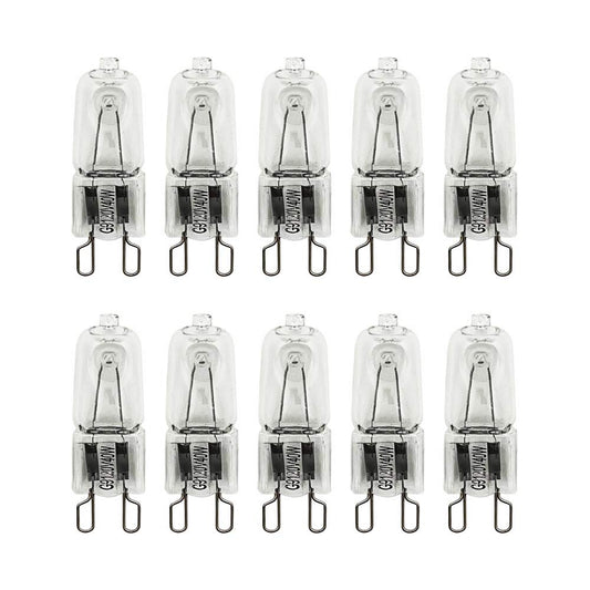 VSTAR G9 Halogen Bulb,Clear G9 Bi-pin Base,120V 40W Base G9 Halogen Bulbs (10pack)