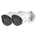 Amcrest 2-Pack UltraHD 5MP Outdoor POE Camera 2592 x 1944p Bullet IP Security Camera, Outdoor IP67 Waterproof, 103° FOV, 2.8mm Lens, 98.4ft Night