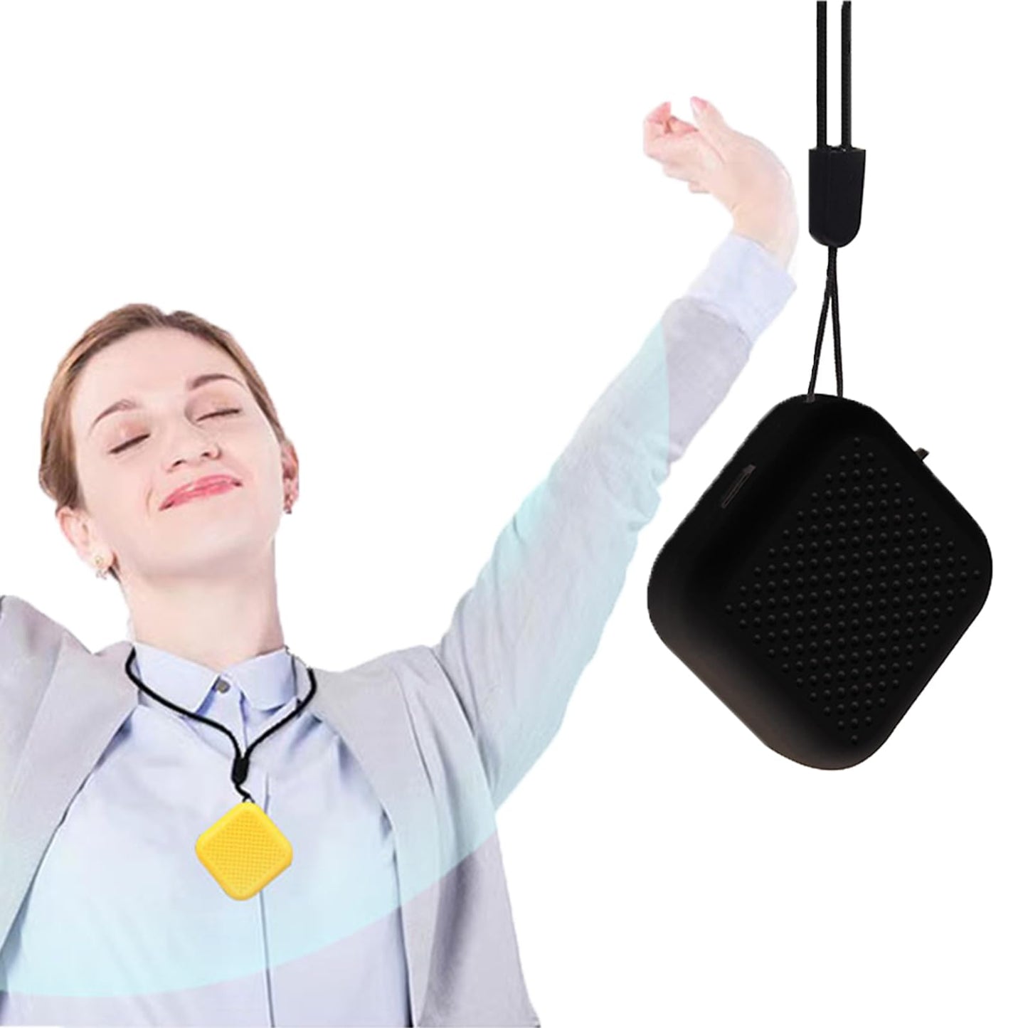 HAIEGACR Portable Wearable Air Purifier Necklace for Travel, Personal Ionic Air Cleaner, USB Rechargeable Mini Air Purifier for Office, Car & Outdoor