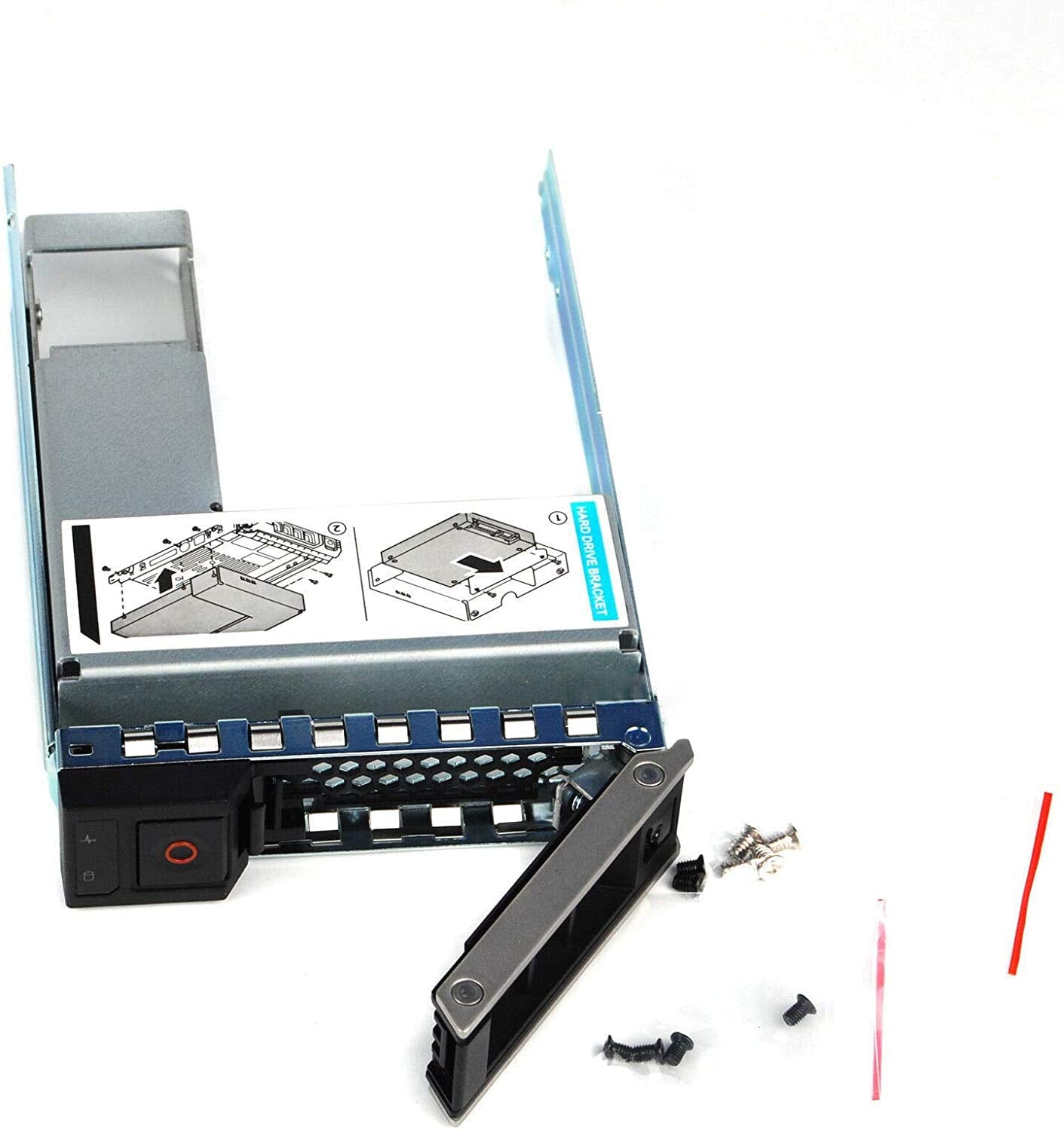 SZMYX 3.5 inch Drive Caddy with 2.5 inch HDD Adapter Compatible for 14th Dell PowerEdge Servers R240 R340 R440 R540 R640 R6415 R740 R740xd R740xd2