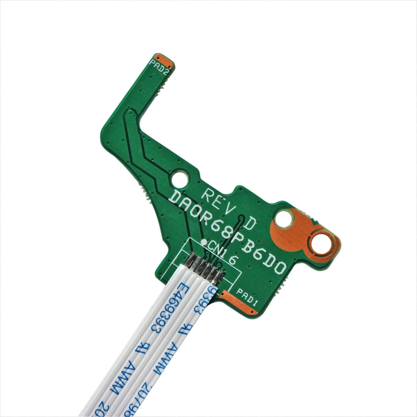 Zahara Power Switch Button Board with Ribbon Replacement for HP Pavilion 17-e116nr 17-e122nr 17-e019dx 17-e112nr 17-e079nr 17-e118nr 17-e009wm