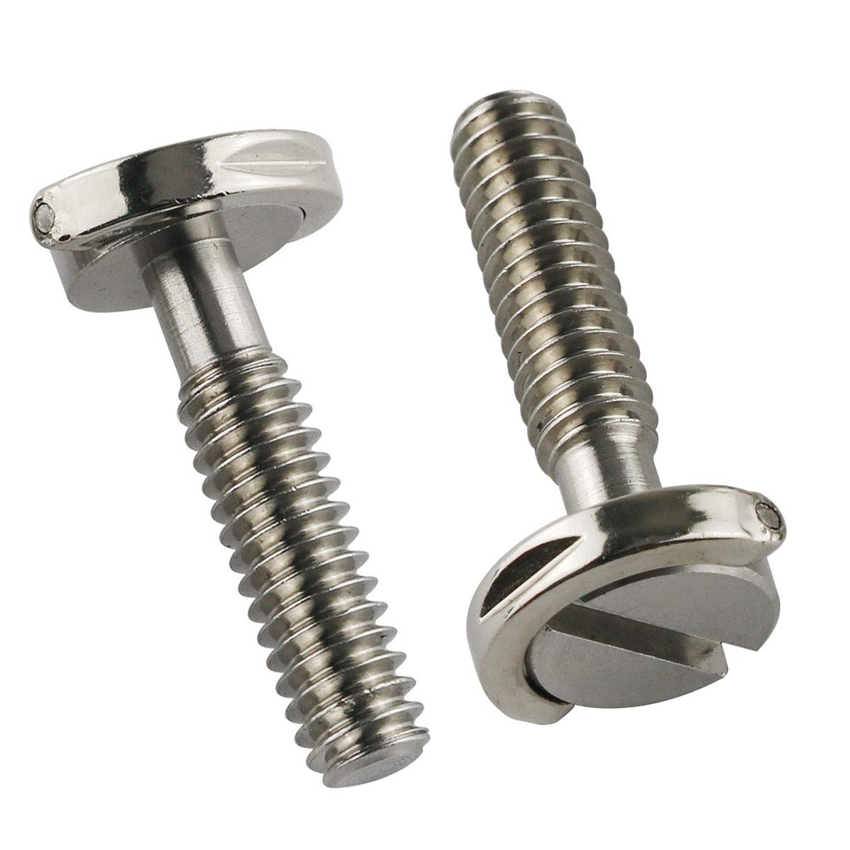 E-outstanding D Ring Hinged Screw 2PCS 1/4-20 Thread D-Ring Stainless Steel Camera Fixing Screws for Camera Tripod Monopod QR Plate 26mm Length