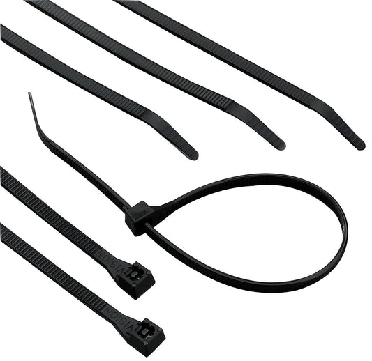GB 46308UVB UVB Cable Ties 8-Inch 75 lb UV Black 100/Pack