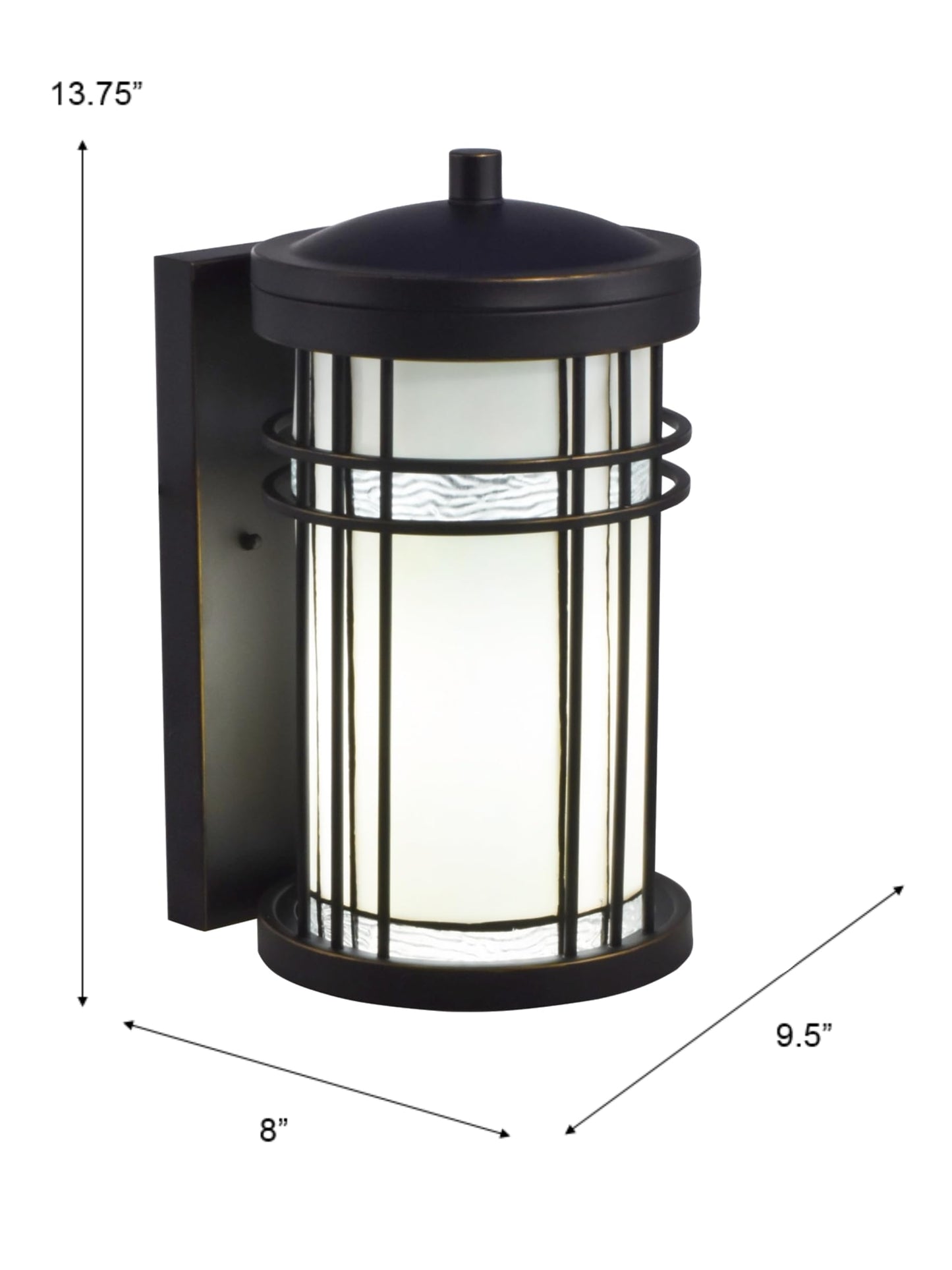 Dale Tiffany TW17026 Dijon Black Wall Sconce LED Outdoor Light Exterior Lighting Fixture for Home Decor