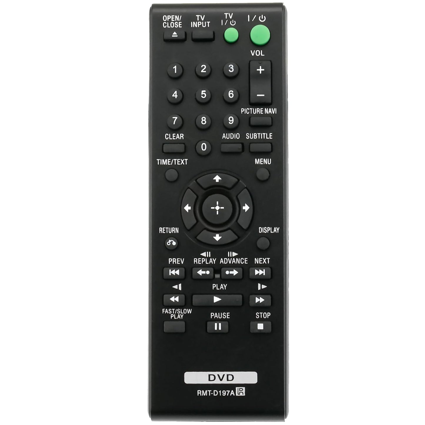 AIDITIYMI RMT-D197A RMTD197A Replaced Remote Control fit for Sony CD/DVD Player DVP-SR510H DVP-SR210P DVP-SR510 DVP-SR210 DVPSR510H DVPSR210P DVPSR510