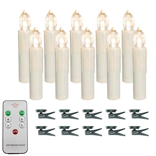 X-DEZXCAD LED Taper Candles Flameless Candle X-D Remote Control LED Candlesticks Battery Candle Sticks for Harry Potter Party Decoration Wedding