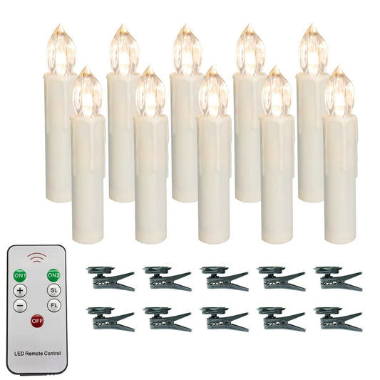 X-DEZXCAD LED Taper Candles Flameless Candle X-D Remote Control LED Candlesticks Battery Candle Sticks for Harry Potter Party Decoration Wedding
