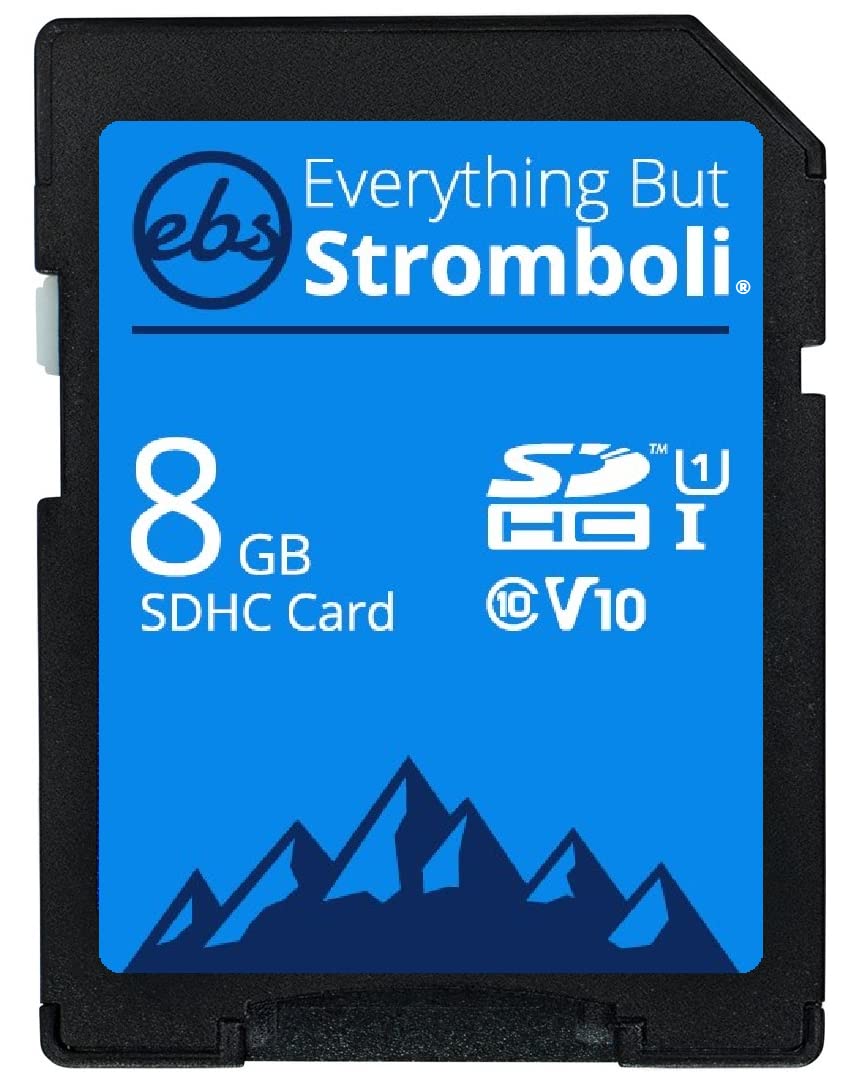 Everything But Stromboli 8GB SD Card (5 Pack) Speed Class 10 UHS-1 U1 C10 8G SDHC Memory Cards for Compatible Digital Camera, Computer, Trail Cameras