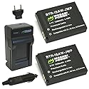 Wasabi Power Battery (2-Pack) and Charger for ISAW-REP-03 and ISAW A1, A2 ACE, A3 Extreme, ISAW Advance, ISAW Extreme
