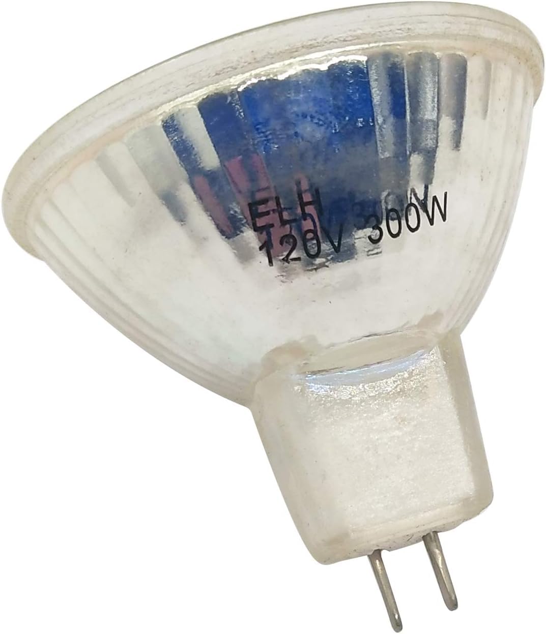 Tawelun ELH 300W 120V GY5.3 Halogen Lamp Bulb,CL,Bi-Pin Based Stage and Studio MR16 Bulb, 3400K Lamp,Stage Studio Lamp,Clear