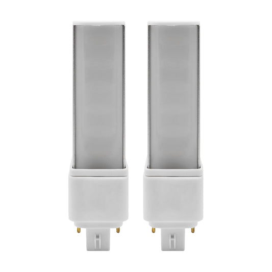 QLEE Gx24q 4 Pin LED Light Bulb PL-C Retrofit Replacement Compact Fluorescent Light Bulb 26W G24q-2 Gx24q-3 660 Lm 314° Free Rotate Horizontal